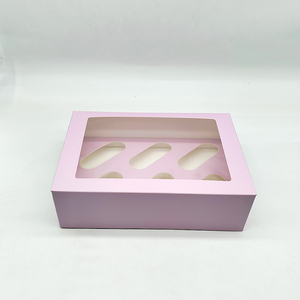 <span class=keywords><strong>2025</strong></span> mới cupcake hộp với 6 lỗ cupcake hộp với các tông màu trắng chèn cupcake Cone hộp Cookie món tráng miệng <span class=keywords><strong>container</strong></span> - Product Image 1