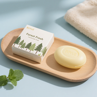 Boîte pliante de luxe pour emballage de savon avec logo en relief et finition de surface mate