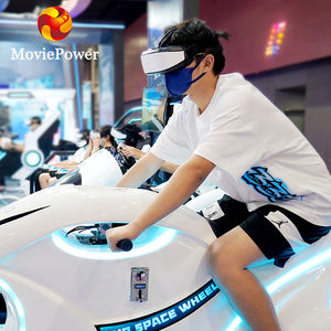 Simulateur de motocyclette pour terrain de jeu intérieur Équipement de divertissement Moteur 9D VR Arcade <span class=keywords><strong>Video</strong></span> Cinema VR Racing Game Machine - Product Image 3