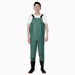 Pantaloni <span class=keywords><strong>da</strong></span> Caccia Impermeabili e Traspiranti in PVC OEM/ODM per <span class=keywords><strong>Pesca</strong></span> con Comodi <span class=keywords><strong>Stivali</strong></span> a Petto e Suola Chiodata - Product Image 5