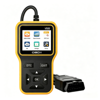 Lecteur de codes de diagnostic automobile V500 OBDII, lecteur de codes de panne moteur, recherche de DTC, surveillance des données en temps réel, vérification de la conformité I/M, testeur de tension