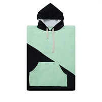 Poncho de surf en microfibre non tissée, serviette de bain, peignoir de plage, doux, à capuche, pour garder au chaud, toutes saisons