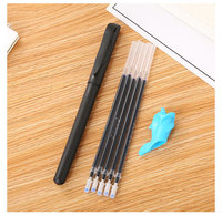 Stylo Magique Effaçable Automatiquement, Ensemble de Stylos d'Écriture, Cahier à Rainures, Recharges à Poignée Cylindrique, Plastique 0,5 mm, Stylo pour Étudiants et Bureau