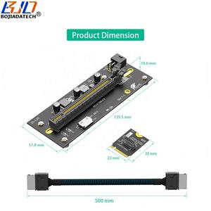 Yeni 2230 M.2 M-Key Arayüzü - PCI-E 4.0 16X Adaptör Kartı 12V ATX 6PIN Girişli Oculink Veri Kablosu Harici Ekran Kartı Yuvası için - Product Image 3