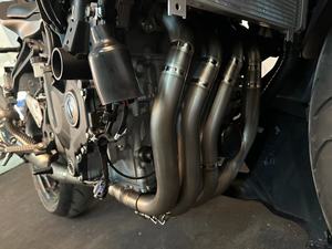 Échappement de moto ZX4R <span class=keywords><strong>2023</strong></span> pour KAWASAKI Ninja ZX-4R silencieux d'échappement tuyau en acier titane Racing tuyau d'échappement - Product Image 5
