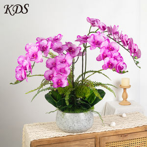 Impression 3D <span class=keywords><strong>Tigre</strong></span> Rayures Papillon <span class=keywords><strong>Orchidée</strong></span> Blanc Fleur Artificielle Qualité Supérieure Orchidées En Gros Faux Plantes - Product Image 4