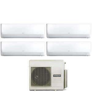 Climatizador Acondicionado Hitachi Quadri Split Inverter Serie Performance 7 + 7 + 12 + 12 con Wi-Fi de 30/7000 + 12/+ Opcional - Product Image 1