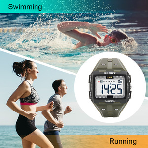 Montres numériques pour hommes résistants à l'eau 5atm, Sport de plein air, grands <span class=keywords><strong>chiffres</strong></span>, faciles à lire - Product Image 6