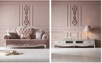 OE-FASHION Salon Mobilier De Salon classique Fauteuil Rose Luxe Unique Canapé chaise rose canapé