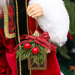 ตุ๊กตาซานตาคลอสคุณภาพสูง SOTE ขนาด 30 ซม. ตุ๊กตาผ้าและพลาสติกสำหรับคริสต์มาส ได้รับการรับรองมาตรฐาน BSCI - Product Image 6