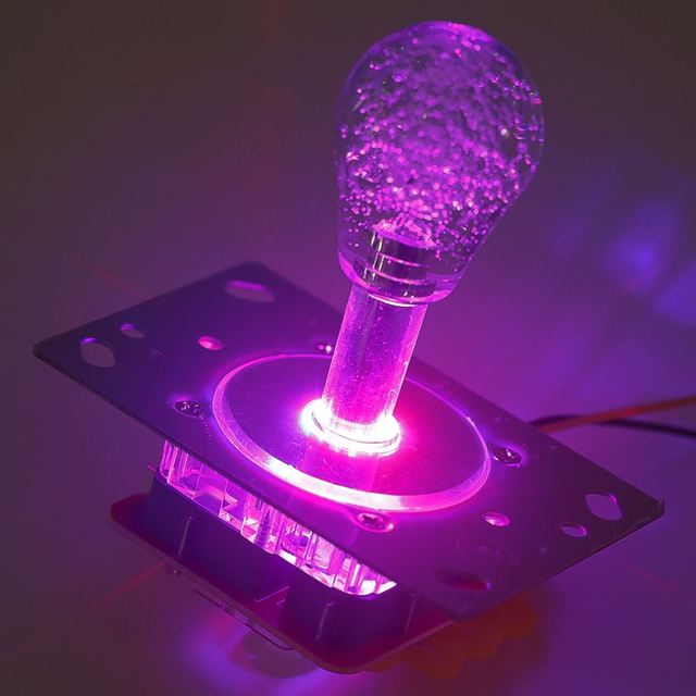 Sensitive Direction Control Joystick With Transparent Ball Handle for Coin Operated Gaming Cabinet Accessories