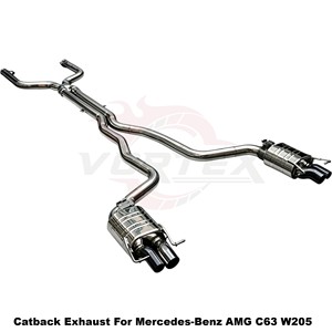 Vortex Street-Performance Stainless Steel <b>Exhaust</b> Setup For Mercedes-Benz AMG C63 W205 - Product Image 2