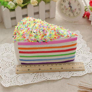 Giocattoli Antistress a Forma di Torta Triangolare in Gomma, Giocattoli Squishy a Lenta Risalita a Forma di Torta Stratificata per Bambini - Product Image 5