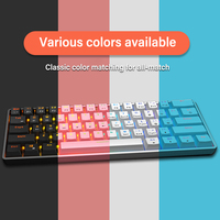 Pembuatan Profesional dengan Harga Murah Nirkabel Kabel 2 Mode 15 Rgb Backlight Gaming 61Keys 60 Persen 60% Mechanical Keyboard