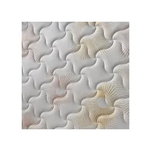 Mattress surface embossed patterns quilted upholstery fabric
