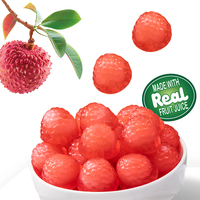 Amos Peelerz Gummy Fruit, gemaakt met echt fruitsap, snoepjes, gelei, lychee, afpelbare gummy snoepjes
