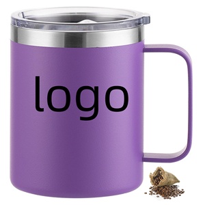 10 oz <b>Orange</b> Mugs for Printing Low Ball Fat Water Mugs with Lid Small Cute Coffee Mug Custom logo for Christmas Festival Cups - Product Image 6
