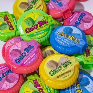 Crazy Roll Mix Frucht geschmack Rolle Kaugummi köstliche weiche Gummi bonbons Kinder Candy Toy Kaugummi