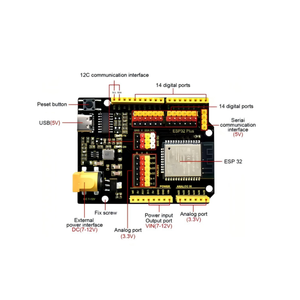 Papan Pengembangan ESP32 PLUS Kompatibel dengan <span class=keywords><strong>Arduino</strong></span> U NO R3 Dengan Kabel USB - Product Image 1