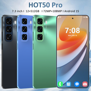 Original Hot 50 Pro 5 gam điện thoại thông minh 2025 New Arrival <span class=keywords><strong>7</strong></span>.3 inch 12GB + 512GB Dual Sim thẻ 12GB RAM phiên bản toàn cầu cho chơi game - Product Image 2