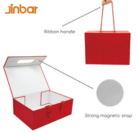 Coffret Cadeau Magnétique Pliable Tout-en-un Jinbar – Matériaux Recyclés, Logo Personnalisé, Tailles Mixtes pour Présents Assortis