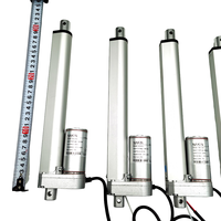 Actionneur linéaire électrique 12V 24V DC, course de 6 pouces, 500N, avec supports de montage