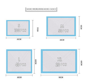High Fluid Intake Smell Clearing Heavy Construct Puppy Dog Training <b>Pads</b> Single Usage Moisture Storing Pet Pee <b>Pad</b> Diaper - Product Image 6