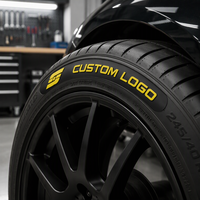 Étiquette de vulcanisation personnalisée avec logo pour pneus de voiture et de moto - Forme personnalisée et impression sérigraphique