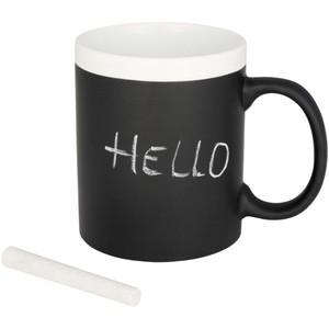 Tazza in Ceramica da 330ml Senza Marchio, Scrivibile a Gesso, Adatta al Microonde, Sicura per Uso Commerciale, in Gres Sano, con Coperchio, per Caffetterie, Eco-Friendly, per Attività Commerciali - Product Image 1