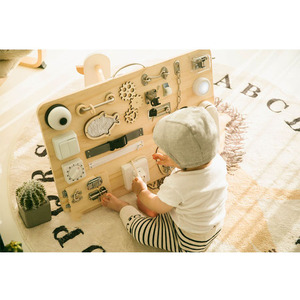 Planche d'activités Montessori en bois, jouets éducatifs tendance à faire soi-même pour les enfants d'âge préscolaire, jeux de terrain de jeu intérieur sensoriel pour enfants - Product Image 1