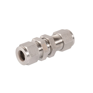 Raccord droit métrique en acier inoxydable SS316 ROKE à double ferrule, pour tuyaux de 2 à 50 mm, avec joint central traversant la plaque - Product Image 5
