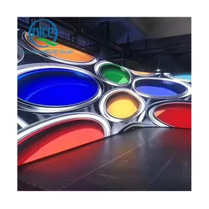 Curved LED Video Wall Screen P2.6 P2.97 P3.91 P4.81 Arc Flexible LED Panel SMD Bend Curve LED Arcuate Cambered Display Screen