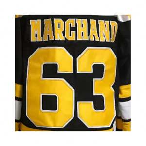 <span class=keywords><strong>Boston</strong></span> Brad Marchand Maillot de hockey national brodé de meilleure qualité Nom de l'équipe inclus - Product Image 1