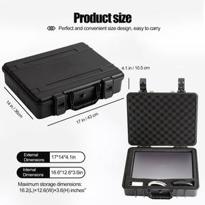 Caja de pistola rodante de gran capacidad GLARY de muestra gratis, funda de pistola dura protectora táctica para exteriores con ruedas para herramientas, carcasa dura - Product Image 2