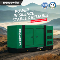Générateurs diesel super silencieux OEM Goodwind 60 kW 75 kVA 50 Hz 1500 tr/min triphasés avec ATS, prix abordable