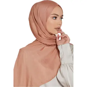 2022 새로운 디자인 모달 Hijab 스카프 단색 여성 스카프 통기성 부드러운 목도리 프리미엄 대나무 짠 모달 Hijab QK197