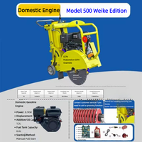 Machine à découper l'asphalte et le béton, modèle 500 Weike, moteur Briggs & Stratton, vente directe d'usine, à essence