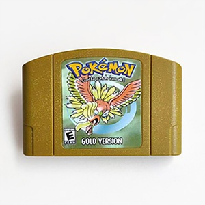 Crystal Gold Yellow Blue Silver Red Green Version <b>Game</b> Cartridge for N64 - Product Image 1
