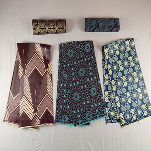 Nouveautés : Tissu Wax Hollandais 100 % Coton, Véritable <span class=keywords><strong>Cire</strong></span> d'Ankara Personnalisée - Product Image 5