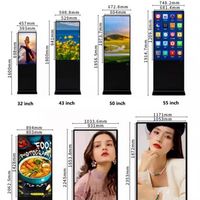 Écrans d'affichage numérique LCD tactiles HD 43/49/55/65 pouces, kiosque intérieur IP65, pas de pixel de 6 mm, pour magasins de détail et ascenseurs