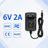 Adaptateurs secteur AC/DC 6V 2A 12W avec prises US/EU/UK/AU pour l'électronique grand public et les périphériques de bureau, directement de l'usine