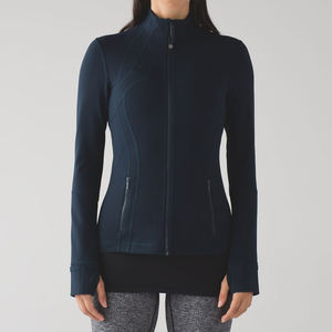 Chaqueta de Yoga para Mujer, con Cierre Completo, Transpirable, Tejida, Ropa Deportiva para Entrenamiento, Gimnasio, Correr, de Alta Calidad, Corte Ajustado - Product Image 1