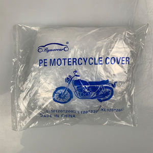 Housse de moto générique en film PE transparent, imperméable et anti-poussière pour véhicules électriques avec impression de logo - Product Image 3