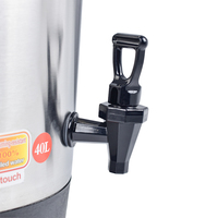 Urn — cafetière électrique commerciale, capacité de 400 tasses, cafetière, pour thé et café, production d'eau chaude, pour hôtel