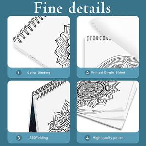 Tùy chỉnh thiết kế độc đáo dịch vụ in ấn Màu cuốn sách mặt thiết kế Quà Tặng màu sách cho người lớn để làm giảm lo lắng và thư giãn - Product Image 4