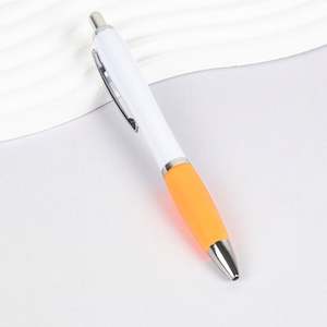 Fournitures de bureau, stylo à bille en plastique avec logo personnalisé, stylo publicitaire promotionnel blanc avec logo personnalisé - Product Image 6