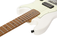 Guitare électrique Luxars Upgrade Travel Size Polar Satin Finishing Body Neck Matt Finishing Alnico V 4 couleurs au choix
