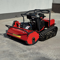 Tondeuse robot diesel télécommandée 15 CV 800 mm 1000 mm 1200 mm, débroussailleuse à fléaux, tondeuse sur chenilles avec certifications CE EPA EURO 5