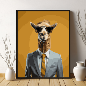 ภาพวาดการ์ตูนอัลปาก้าแกะสุภาพบุรุษ ระบายสีด้วยมือเพื่อการบำบัดสำหรับเด็ก ชุดระบายสีตามตัว<span class=keywords><strong>เลข</strong></span> ภาพพิมพ์บนผ้าใบความละเอียดสูง ระบายสีง่าย - Product Image 2