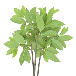 Branche de <span class=keywords><strong>laurier</strong></span> artificielle réaliste, feuilles vertes brillantes pour arrangements floraux - Product Image 4